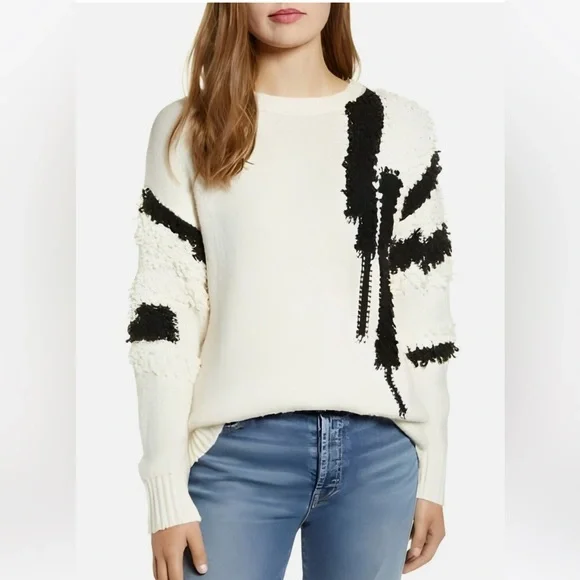 1. State Loop Stitch Sweater Size Medium - Picture 2 of 8